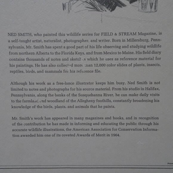 Field & Stream's Portfolio of Game Birds Painted by Ned Smith Limited Edition - Picture 16 of 16